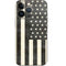 Black & White USA Flag iPhone 14 Pro Skin